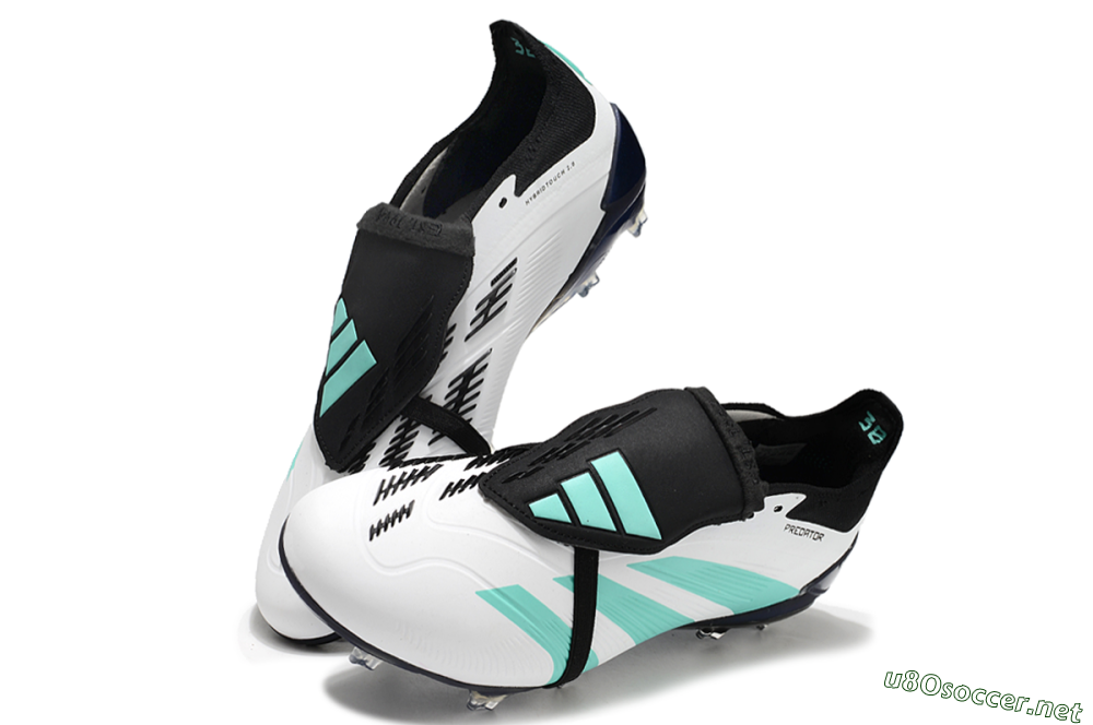 Men's Adidas Predator Elite Foldover Tongue FG Football Boots - White/Jade/Black 3