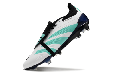 Men's Adidas Predator Elite Foldover Tongue FG Football Boots - White/Jade/Black