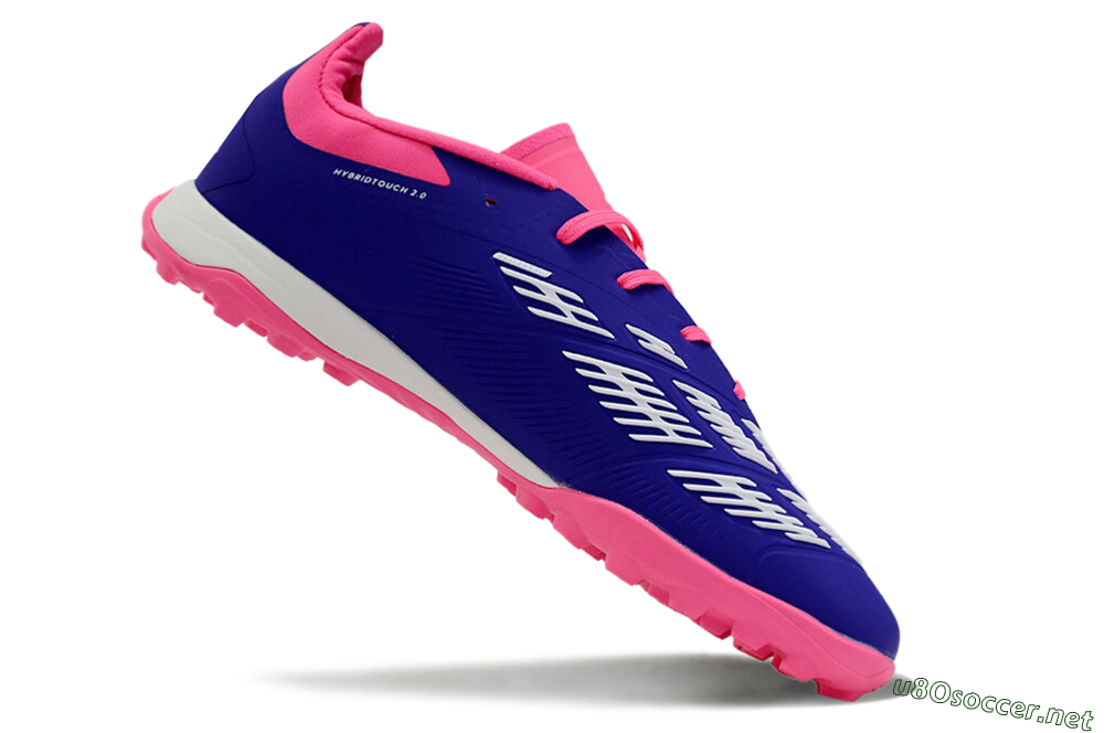 Unisex Adidas Predator 24 Elite TF Football Shoes - Blue/White/Pink 4