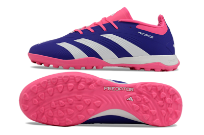 Unisex Adidas Predator 24 Elite TF Football Shoes - Blue/White/Pink