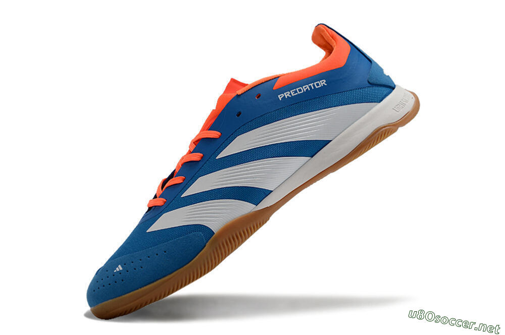 Men's Adidas Predator 24 Elite IC Football Shoes - Blue/White/Red 5