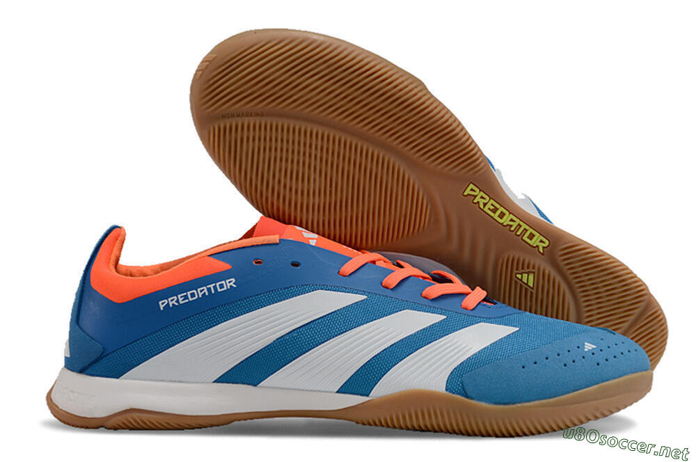 Men's Adidas Predator 24 Elite IC Football Shoes - Blue/White/Red 2