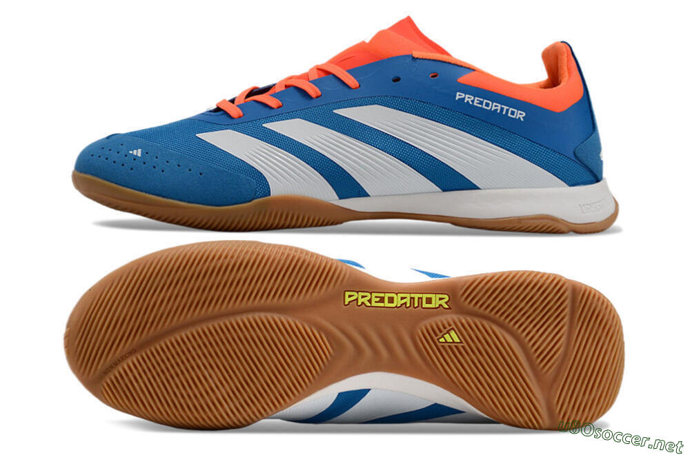 Men's Adidas Predator 24 Elite IC Football Shoes - Blue/White/Red 1