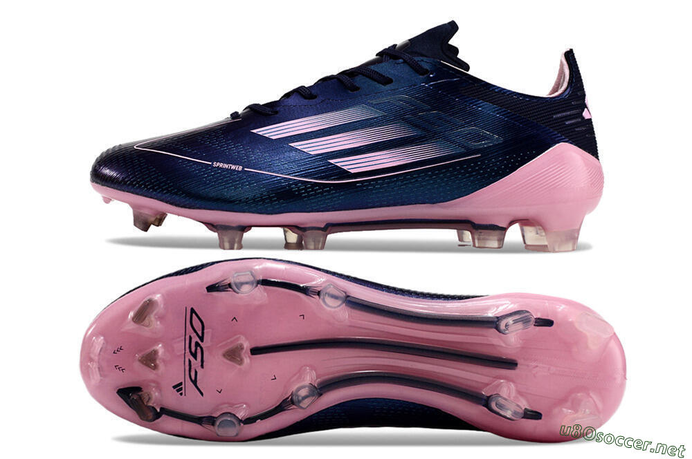 Men's Adidas F50 Elite FG Football Boots - Blue/Pink/Black 1