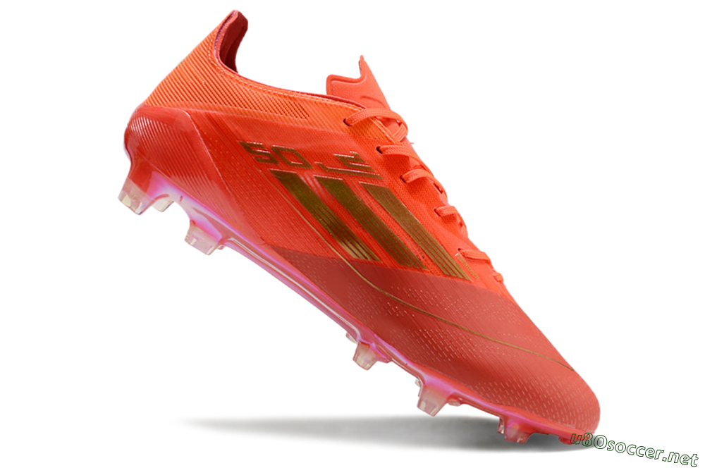 Men's Adidas F50 Elite FG Football Boots - Red/Gold 4