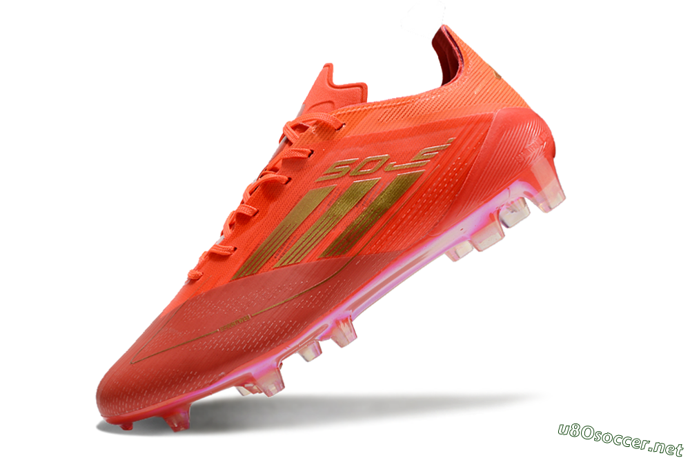 Men's Adidas F50 Elite FG Football Boots - Red/Gold 5