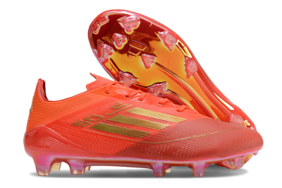 Men's Adidas F50 Elite FG Football Boots - Red/Gold