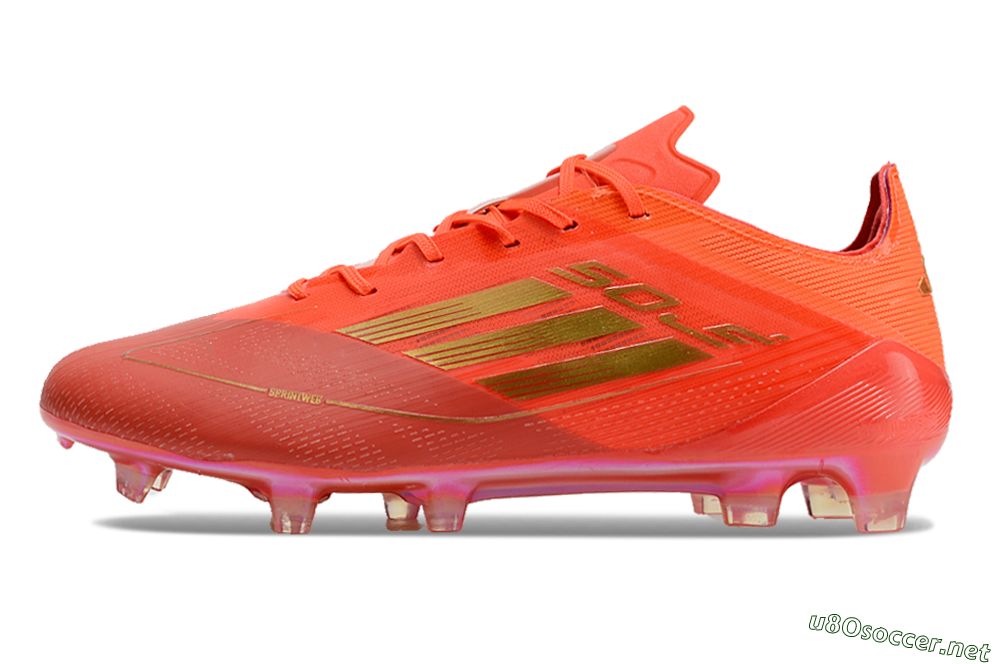 Men's Adidas F50 Elite FG Football Boots - Red/Gold 0