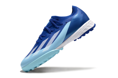 Kids Adidas X Speedportal.1 TF Football Shoes - Blue/White/Jade