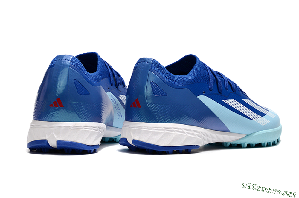 Kids Adidas X Speedportal.1 TF Football Shoes - Blue/White/Jade 6