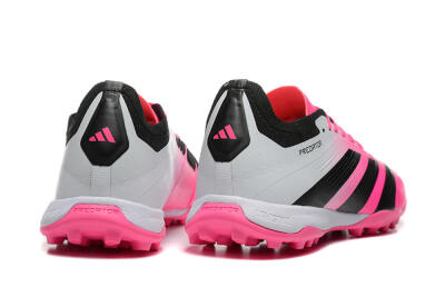 Men's Adidas Predator 24 Elite TF Football Shoes - Pink/Black/White