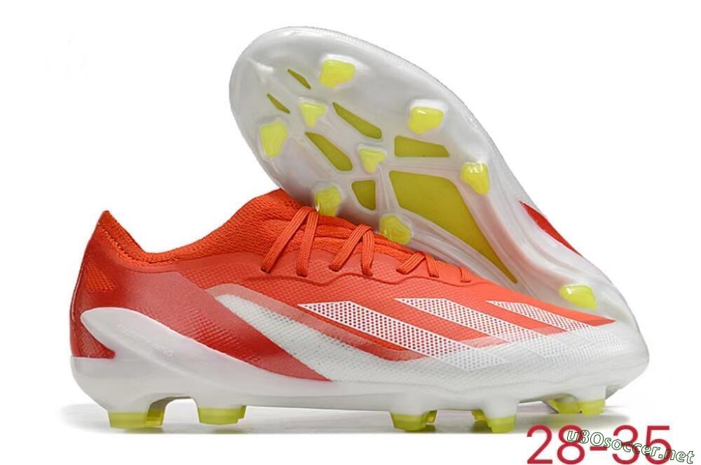 Kids Adidas X Speedportal.1 FG Football Boots - Red/White/Yellow 2
