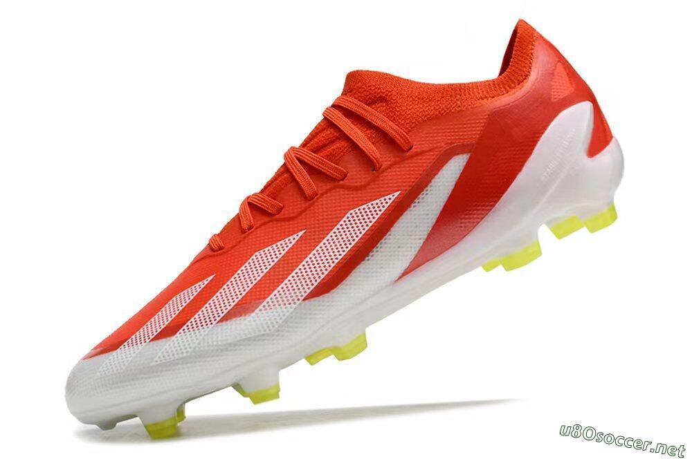 Kids Adidas X Speedportal.1 FG Football Boots - Red/White/Yellow 5