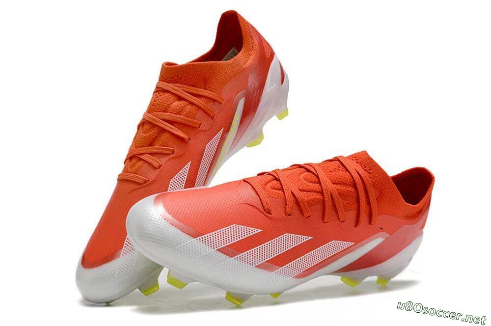 Kids Adidas X Speedportal.1 FG Football Boots - Red/White/Yellow 3