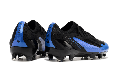 Kids Adidas X Speedportal.1 FG Football Boots - Black/Blue