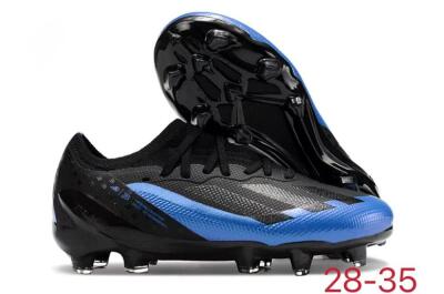 Kids Adidas X Speedportal.1 FG Football Boots - Black/Blue