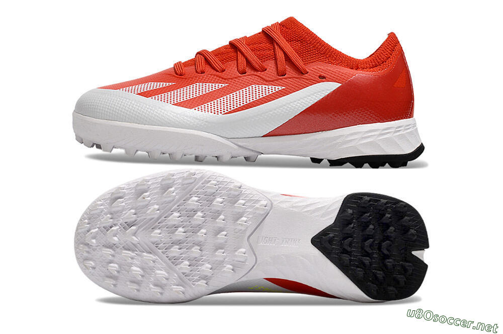 Kids Adidas X Speedportal.1 TF Football Shoes - Red/White/Black 1