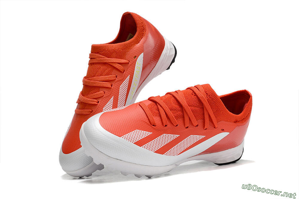Kids Adidas X Speedportal.1 TF Football Shoes - Red/White/Black 3