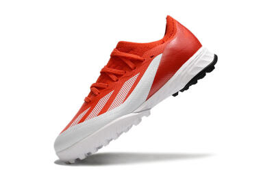 Kids Adidas X Speedportal.1 TF Football Shoes - Red/White/Black