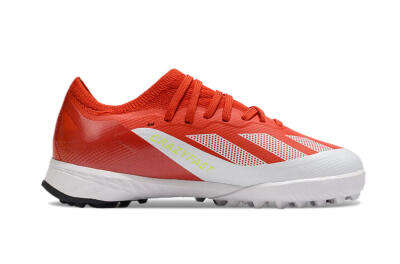 Kids Adidas X Speedportal.1 TF Football Shoes - Red/White/Black