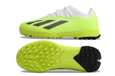 Kids Adidas X Speedportal .1 TF Football Shoes - Yellow/Black/White