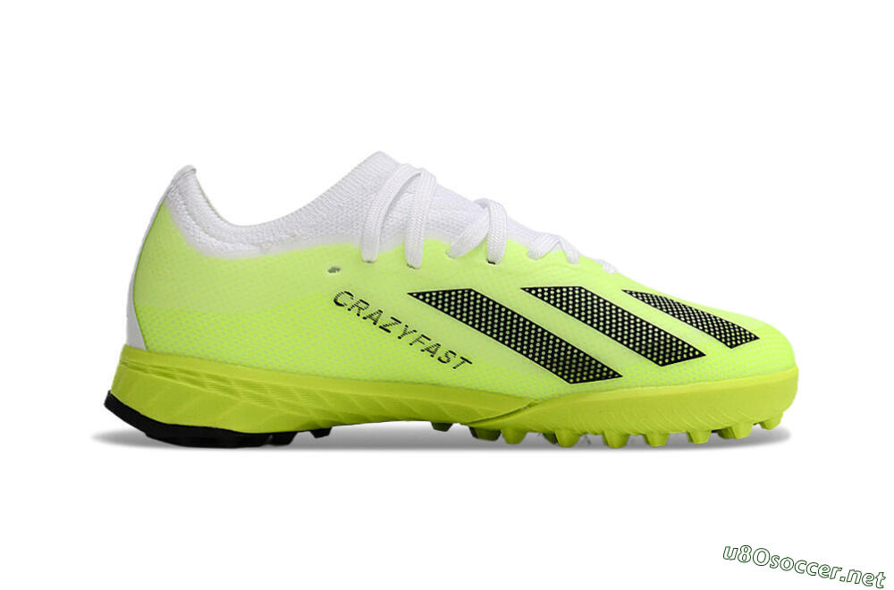 Kids Adidas X Speedportal .1 TF Football Shoes - Yellow/Black/White 7