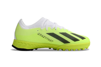 Kids Adidas X Speedportal .1 TF Football Shoes - Yellow/Black/White