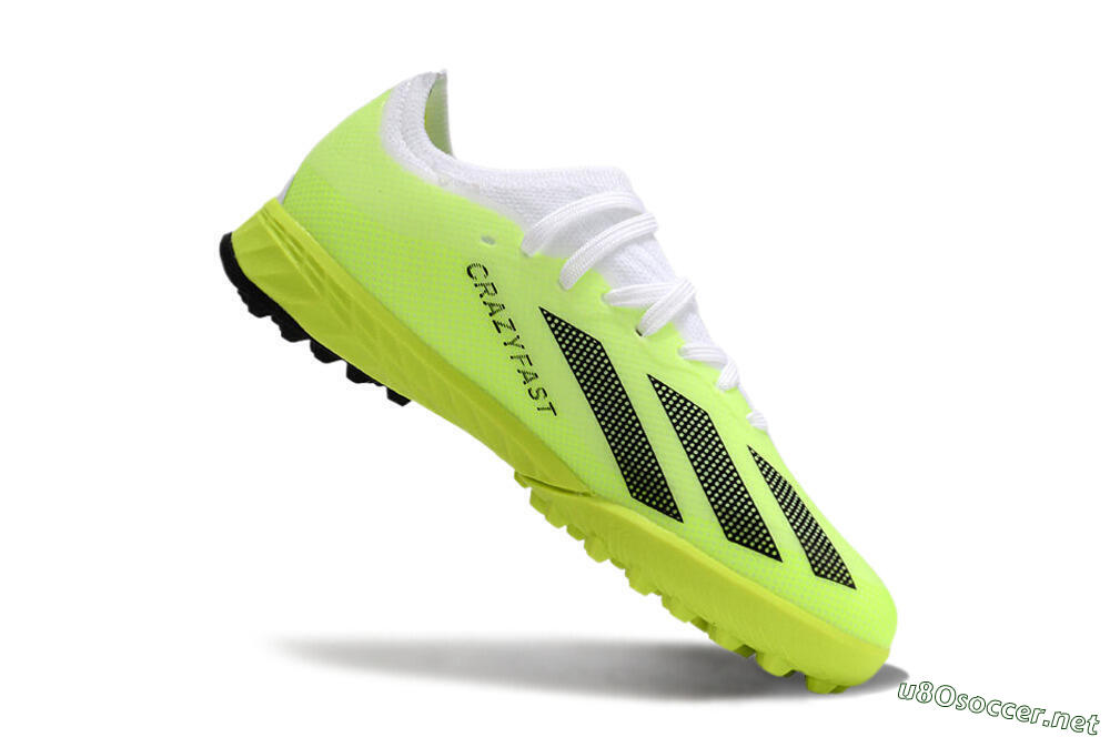 Kids Adidas X Speedportal .1 TF Football Shoes - Yellow/Black/White 4