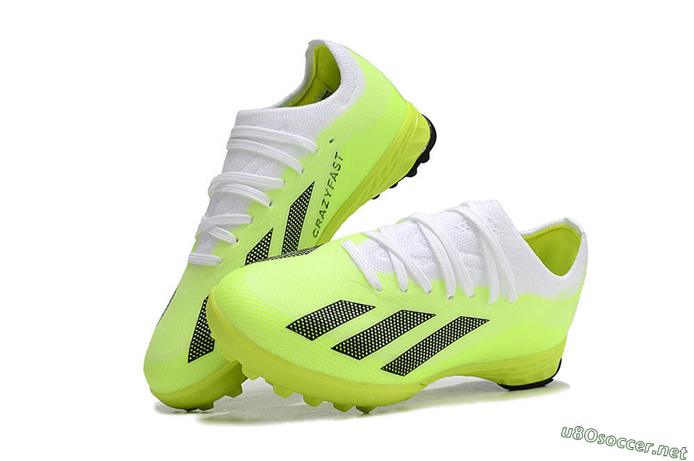 Kids Adidas X Speedportal .1 TF Football Shoes - Yellow/Black/White 3
