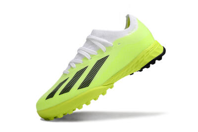 Kids Adidas X Speedportal .1 TF Football Shoes - Yellow/Black/White