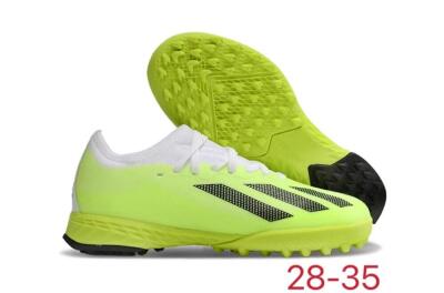 Kids Adidas X Speedportal .1 TF Football Shoes - Yellow/Black/White