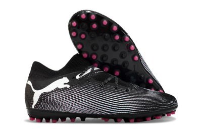 Men's Puma Future Ultimate MG Football Boots - Black/White/Pink