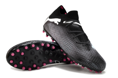 Men's Puma Future Ultimate MG Football Boots - Black/White/Pink