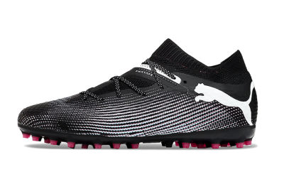Men's Puma Future Ultimate MG Football Boots - Black/White/Pink