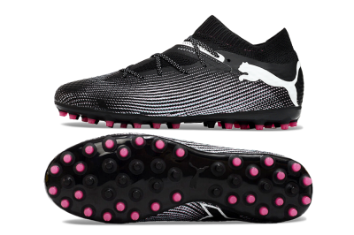 Men's Puma Future Ultimate MG Football Boots - Black/White/Pink