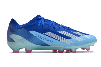 Kids Adidas X Speedportal.1 FG Football Boots - Blue/White/Pink