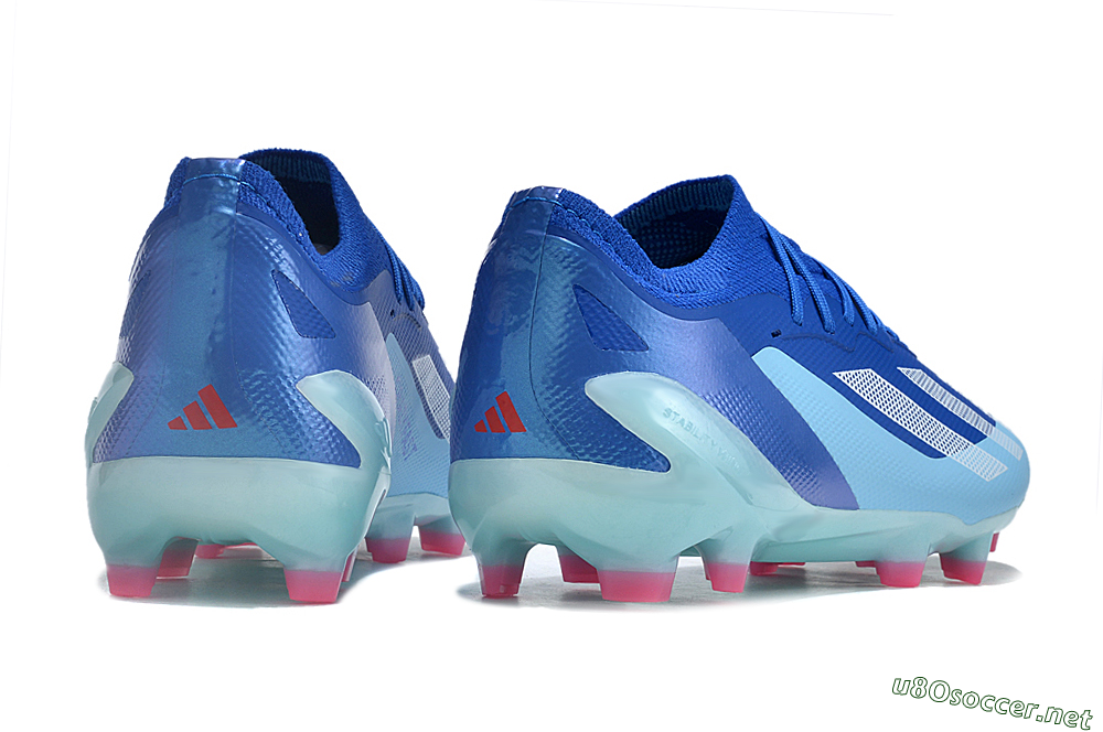 Kids Adidas X Speedportal.1 FG Football Boots - Blue/White/Pink 7