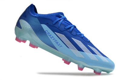 Kids Adidas X Speedportal.1 FG Football Boots - Blue/White/Pink