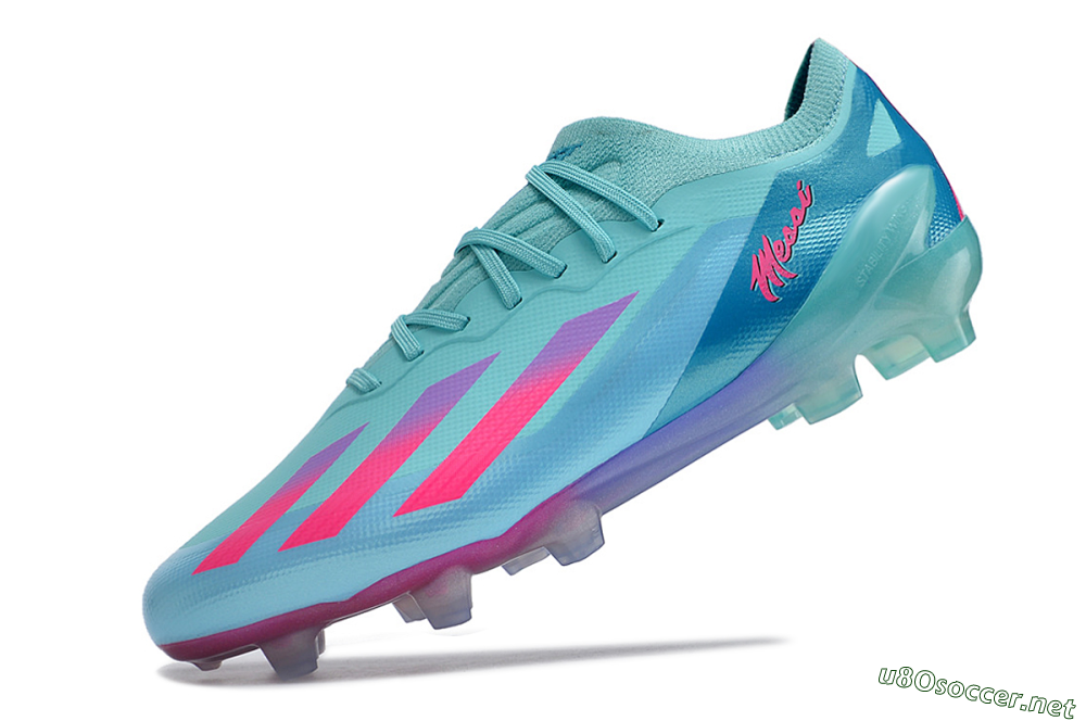 Kids Adidas X Speedportal.1 FG Football Boots - Jade/Pink/Purple 5