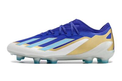 Kids Adidas X Speedportal.1 FG Football Boots - Blue/Gold/White