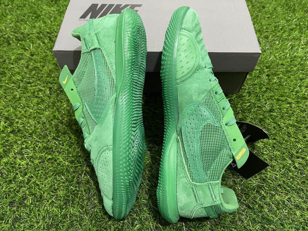 Men's Nike Street Gato IC Football Shoes - Green/Green/Green