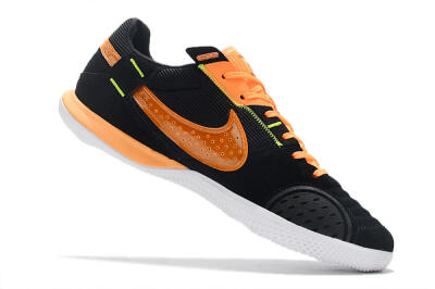 Men's Nike Street Gato IC Football Shoes - Black/Orange/White