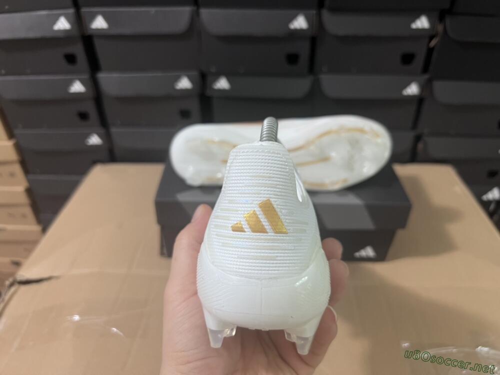 Men's Adidas F50 Adizero FG Football Boots - White/Gold