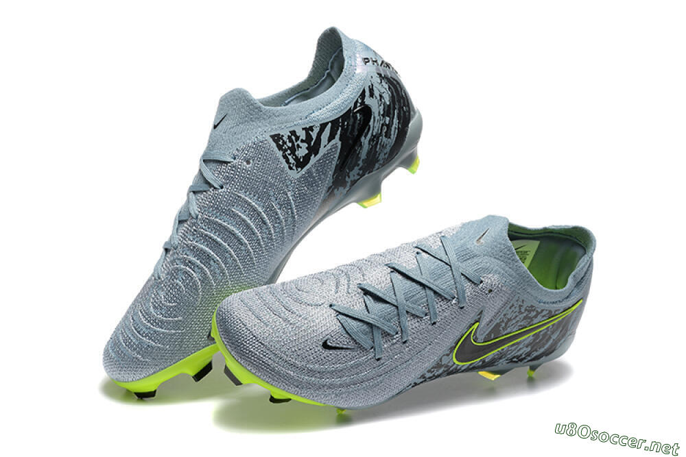 Men's Nike Phantom Luna Elite FG Football Boots - Grey/Yellow/Black 5