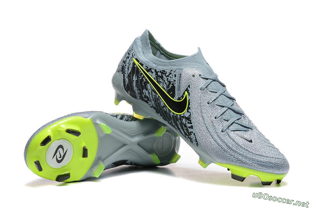 Men's Nike Phantom Luna Elite FG Football Boots - Grey/Yellow/Black 4