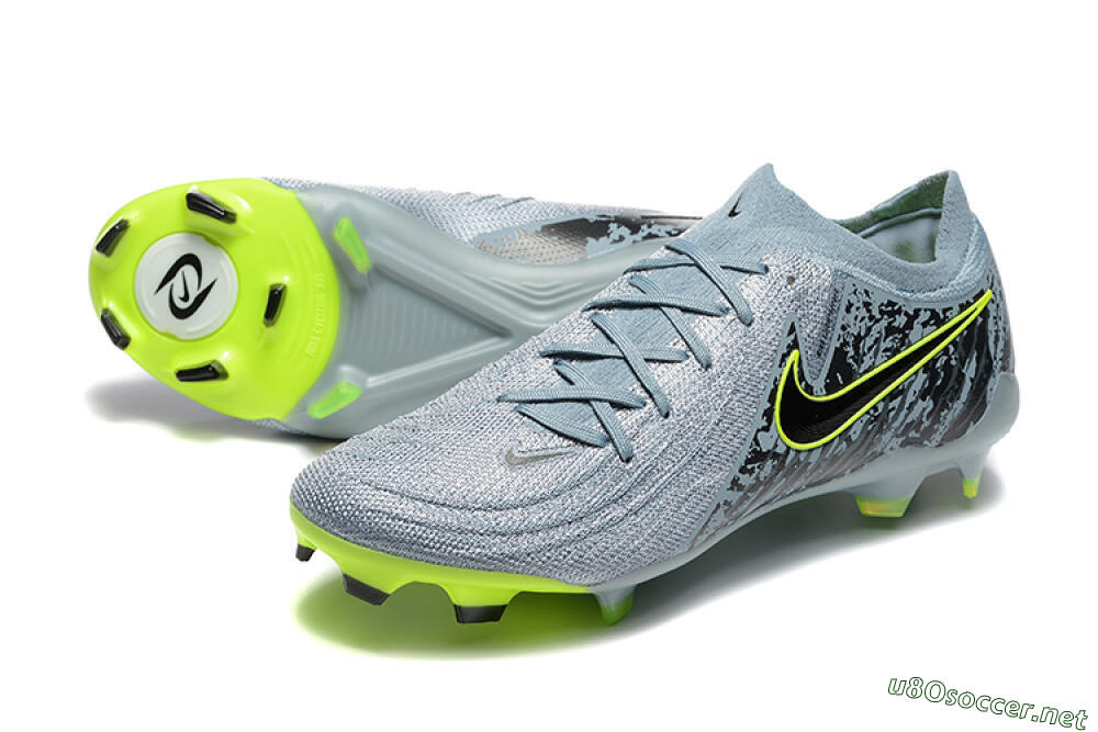 Men's Nike Phantom Luna Elite FG Football Boots - Grey/Yellow/Black 3
