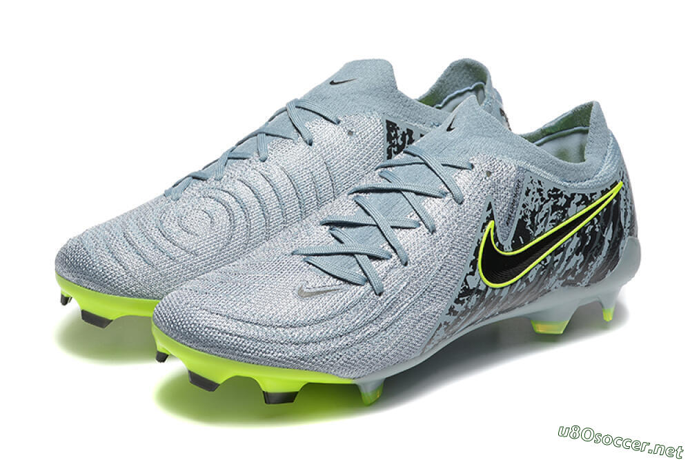 Men's Nike Phantom Luna Elite FG Football Boots - Grey/Yellow/Black 8