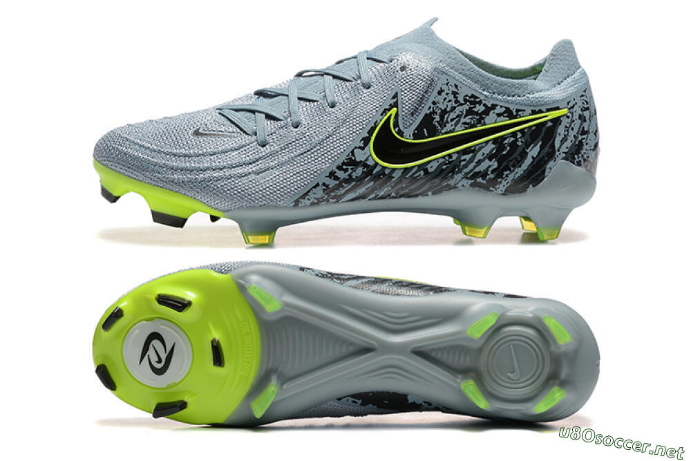 Men's Nike Phantom Luna Elite FG Football Boots - Grey/Yellow/Black 1