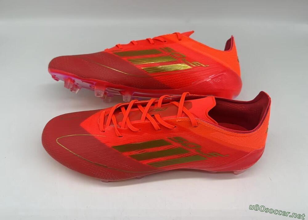 Men's Adidas F50 Elite FG Football Boots - Red/Gold