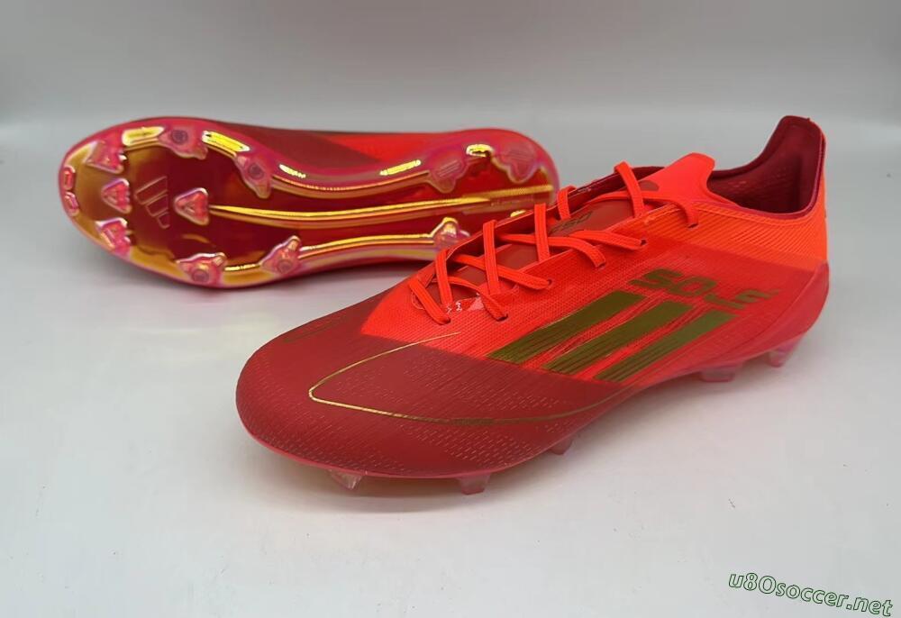 Men's Adidas F50 Elite FG Football Boots - Red/Gold